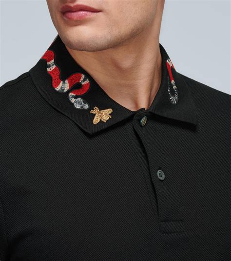 gucci dress shirt snake replica|gucci polo shirt snake collar.